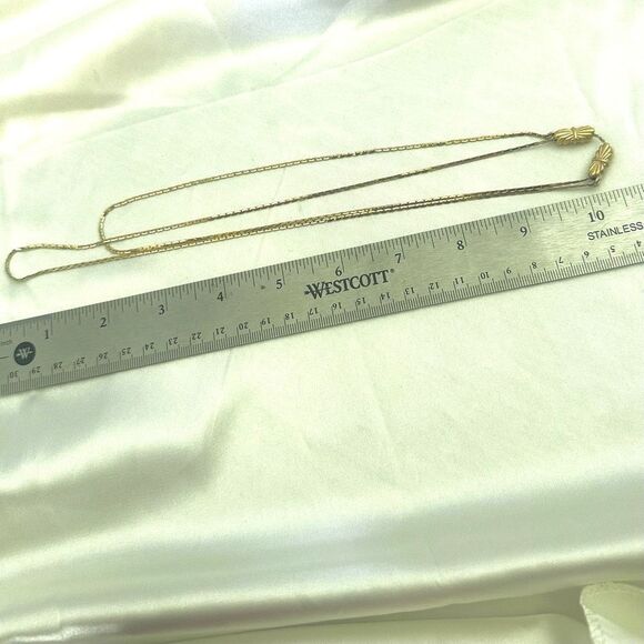 Gold tone vintage adjustable necklace - Picture 5 of 8